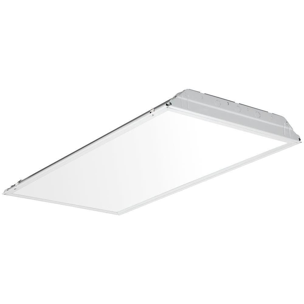 Lithonia Lighting-2GTL4 A12 120 LP840-GTL Series - 48 Inch 4000K 35.4W 1 LED Lay-In Troffer   White Finish with Acrylic Glass